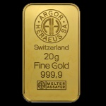 Investiční zlatý slitek Argor Heraeus 20 gramů