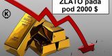 Zlato padlo pod 2000 $ - Bude ho Bitcoin nasledovať?